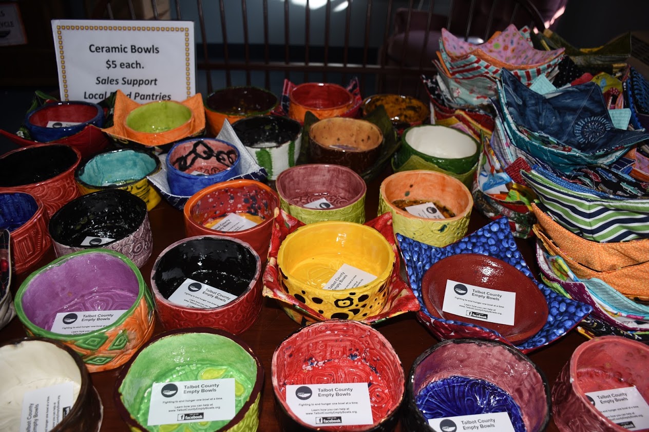 A variety of handmade bowls
